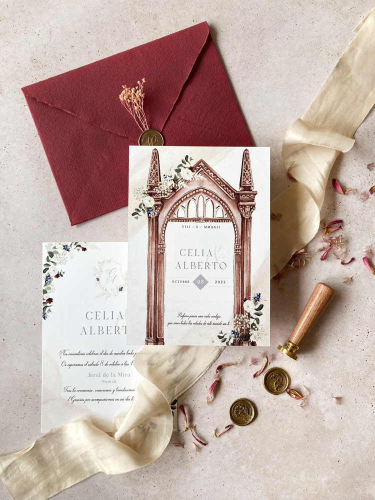 Cantina Oficiales enseñar Invitación de boda Harry Potter | Morrocotudo Estudio