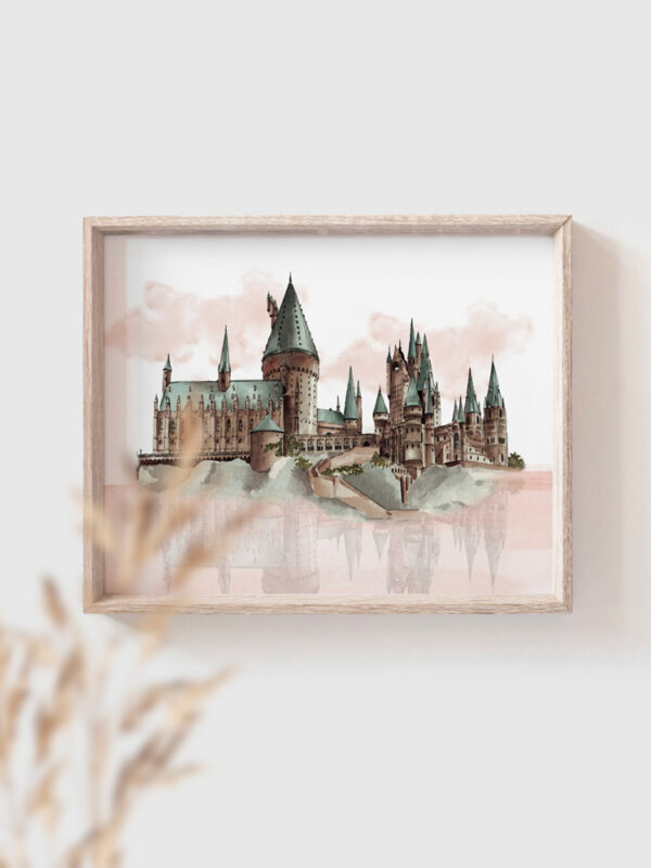 lámina decorativa hogwarts